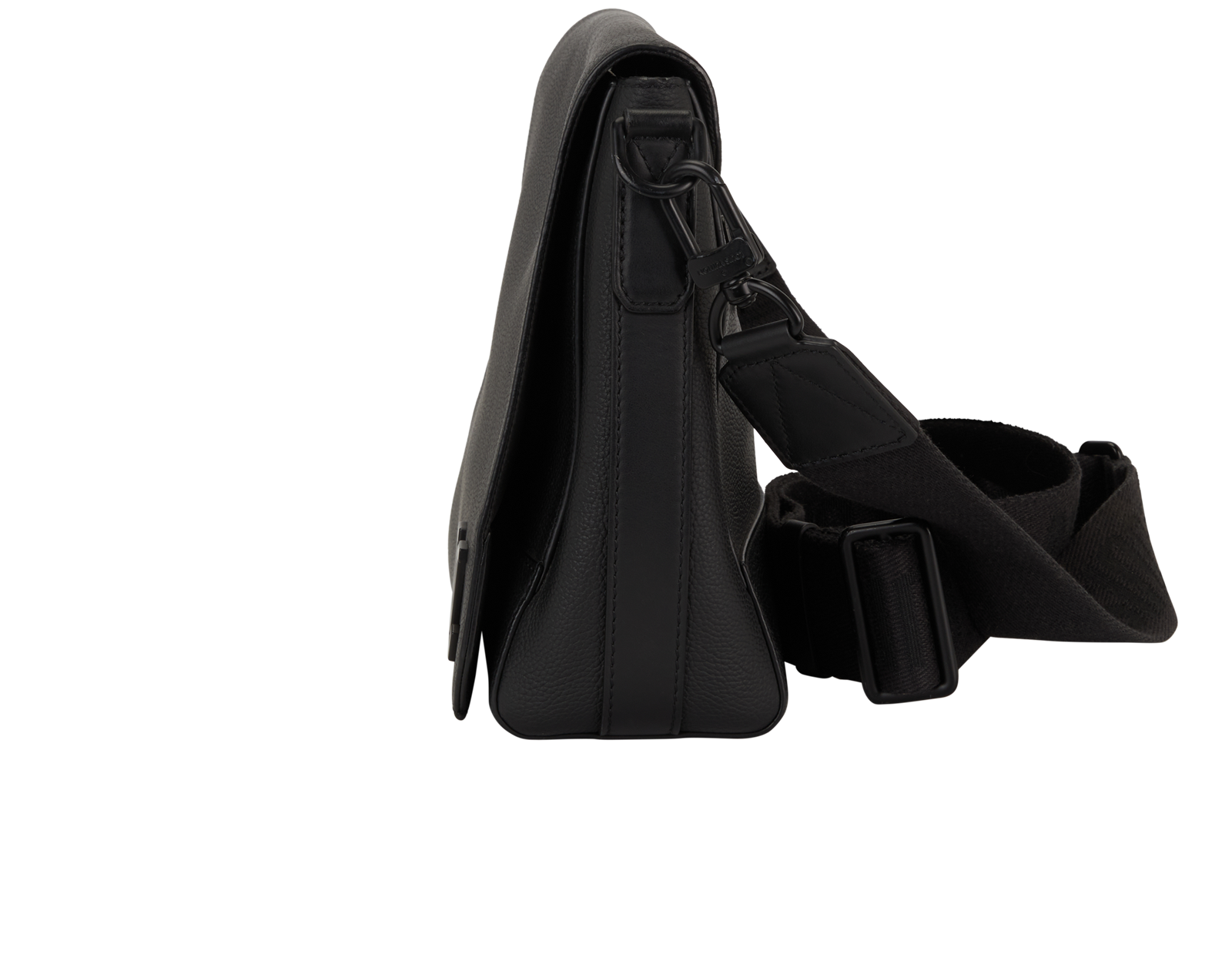 Aerogram Take Off Messenger, &pound;795, Handbags, Black, Leather, Bottom view